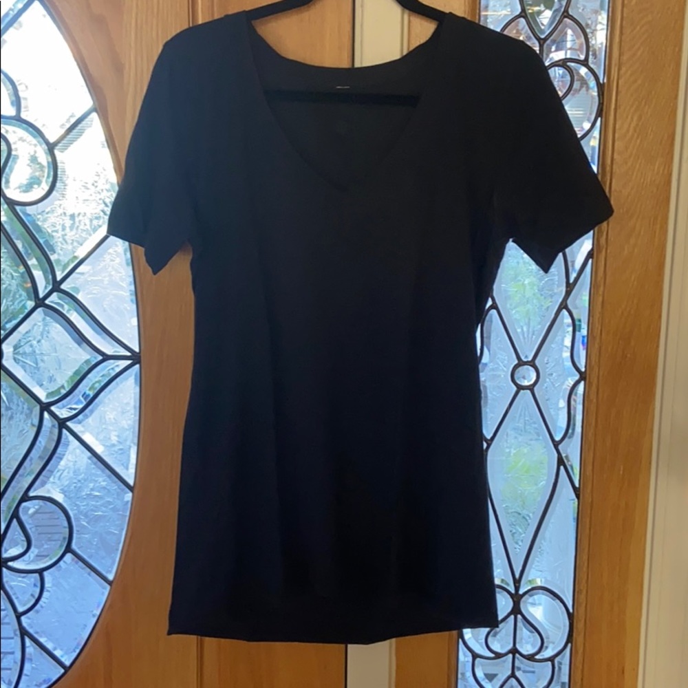 Lululemon Pima Cotton V Neck Short Sleeve Shirt